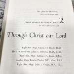 1956 Vintage Religious Book: Through Christ Our Lord