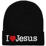 Jesus Beanie Hat Ski Cap - Black, All Seasons