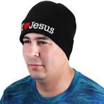 Jesus Beanie Hat Ski Cap - Black, All Seasons