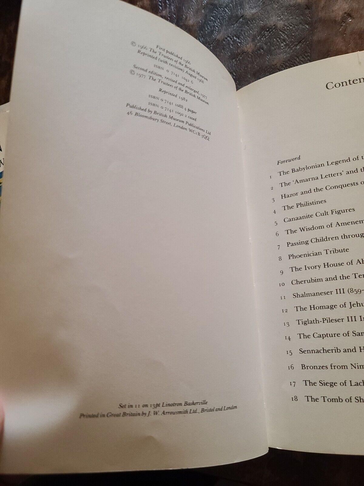 Old Testament History Illustrations by R.D. Barnett 1982