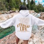Living Water Eternal Life Christian Women's Graphic Hoodie