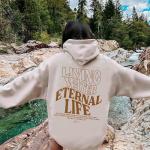 Living Water Eternal Life Christian Women's Graphic Hoodie