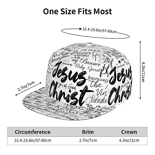 Adjustable Jesus Christ Cross Baseball Cap for Men Women