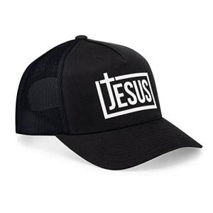 Men's Christian Trucker Cap featuring Jesus – Adjustable