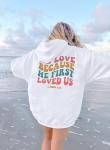 ASTANFY Jesus Love Women Hoodie Sweatshirt