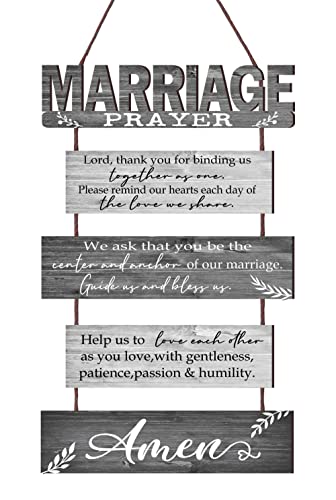Rustic Christian Marriage Sign for Bridal Shower Gift