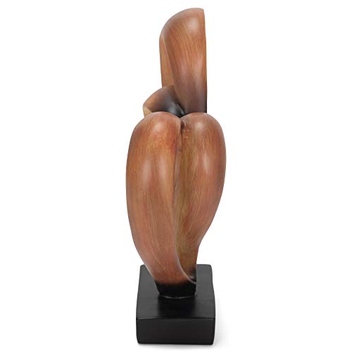 Dicksons Heart and Cross Brown Resin Table Decoration