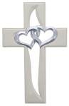 Entwined Hearts Wall Cross - Valentine, Anniversary, Wedding