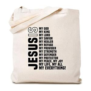 Women's Jesus Is Everything Christian Canvas Tote Bag