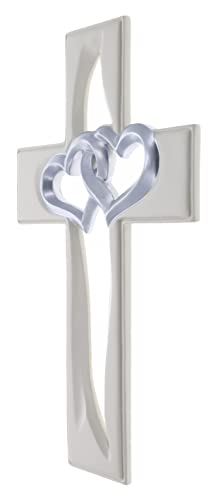 Entwined Hearts Wall Cross - Valentine, Anniversary, Wedding