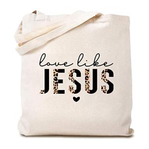 Love Like Jesus" Damen Einkaufstasche aus Canvas, christliches Design