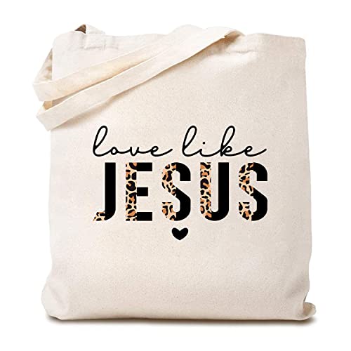 Love Like Jesus" Damen Einkaufstasche aus Canvas, christliches Design