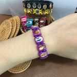Religious Wooden Bracelet Set - Jesus and Saints