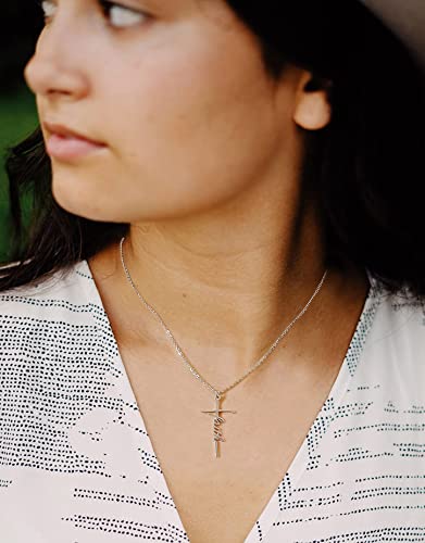 Jesus Cross Pendant Necklace: Religious Jewelry for Women