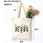 Love Like Jesus" Damen Einkaufstasche aus Canvas, christliches Design