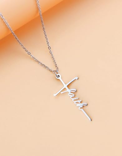 Jesus Cross Pendant Necklace: Religious Jewelry for Women
