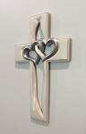 Entwined Hearts Wall Cross - Valentine, Anniversary, Wedding