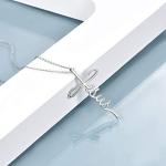 925 Silver Cross Necklace for Women and Men