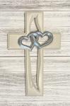 Entwined Hearts Wall Cross - Valentine, Anniversary, Wedding