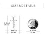 925 Silver Cross Necklace for Women and Men