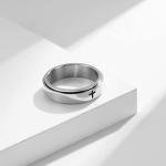 Minimalist Cross Jesus Christ Prayer Spinner Ring Fashion