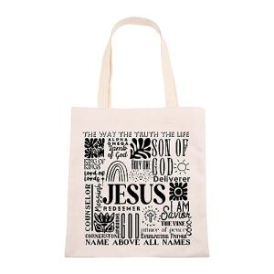 VAMSII Jesus Tote Bag: Christian Women's Inspirational Gift