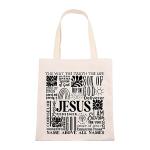 VAMSII Jesus Tote Bag: Christian Women's Inspirational Gift