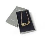 18k Gold Jesus Name Necklace for Valentines Gift