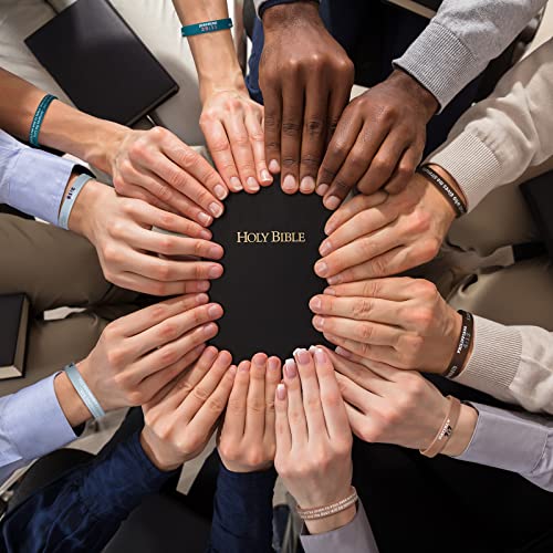32 Spiritual Bible Verse Silicone Wristbands for Men Women