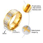 Christian Jesus Cross Ring - Stainless Steel Catholic Jewelry