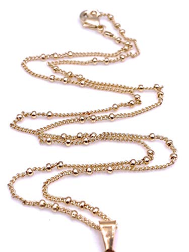 LESLIE BOULES 18K Gold Plated Sacred Heart Necklace