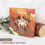 Creawoo Décorations de crèche de Noël en bois