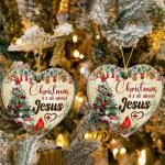 Christmas Jesus Ceramic Nativity Ornament Religious Tree Decoration