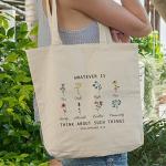 Wildflower Bible Verse Tote Bag - Christian Gifts