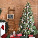 12 Pc Nativity Glass Christmas Ornaments with Vintage Jesus