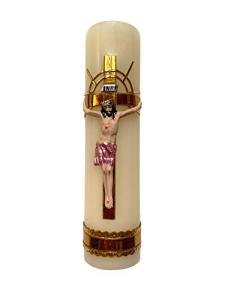 Handmade Jesus Crucifixion Candle for Holy Week