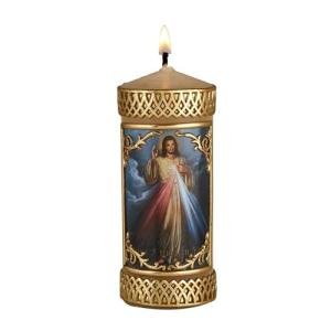 Handmade Catholic Prayer Candle, Unscented, Gift for Christian Families