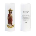 Sacred Heart of Jesus Devotional LED Prayer Candle