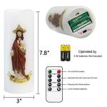 Sacred Heart of Jesus Devotional LED Prayer Candle