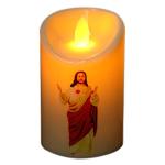 JKPOWER LED Jesus Christ Tealight Pillar Lamp