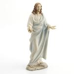11.75" Jesus Open Arms Decorative Statue, White Figure