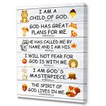 Child of God Bible Verses Wall Art Canvas