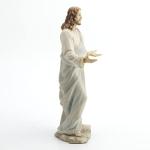 11.75" Jesus Open Arms Decorative Statue, White Figure