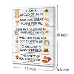 Child of God Bible Verses Wall Art Canvas