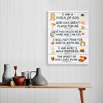 Child of God Bible Verses Wall Art Canvas