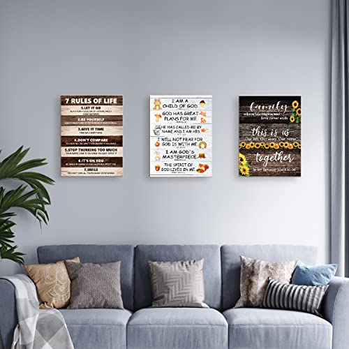 Child of God Bible Verses Wall Art Canvas