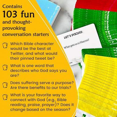 Christian Culture Conversation Starter Cards for Bible Study