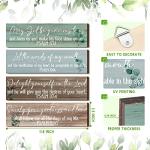Yulejo 4 Pieces Bible Verses Wall Art Sign