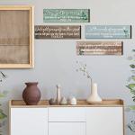 Yulejo 4 Pieces Bible Verses Wall Art Sign