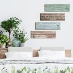 Yulejo 4 Pieces Bible Verses Wall Art Sign